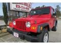 2006 Flame Red Jeep Wrangler Sport 4x4 Right Hand Drive  photo #2