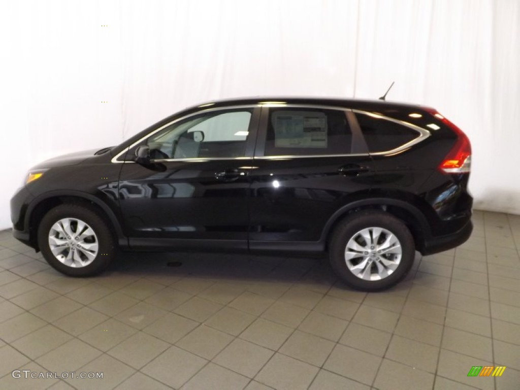 2014 CR-V EX - Crystal Black Pearl / Black photo #8