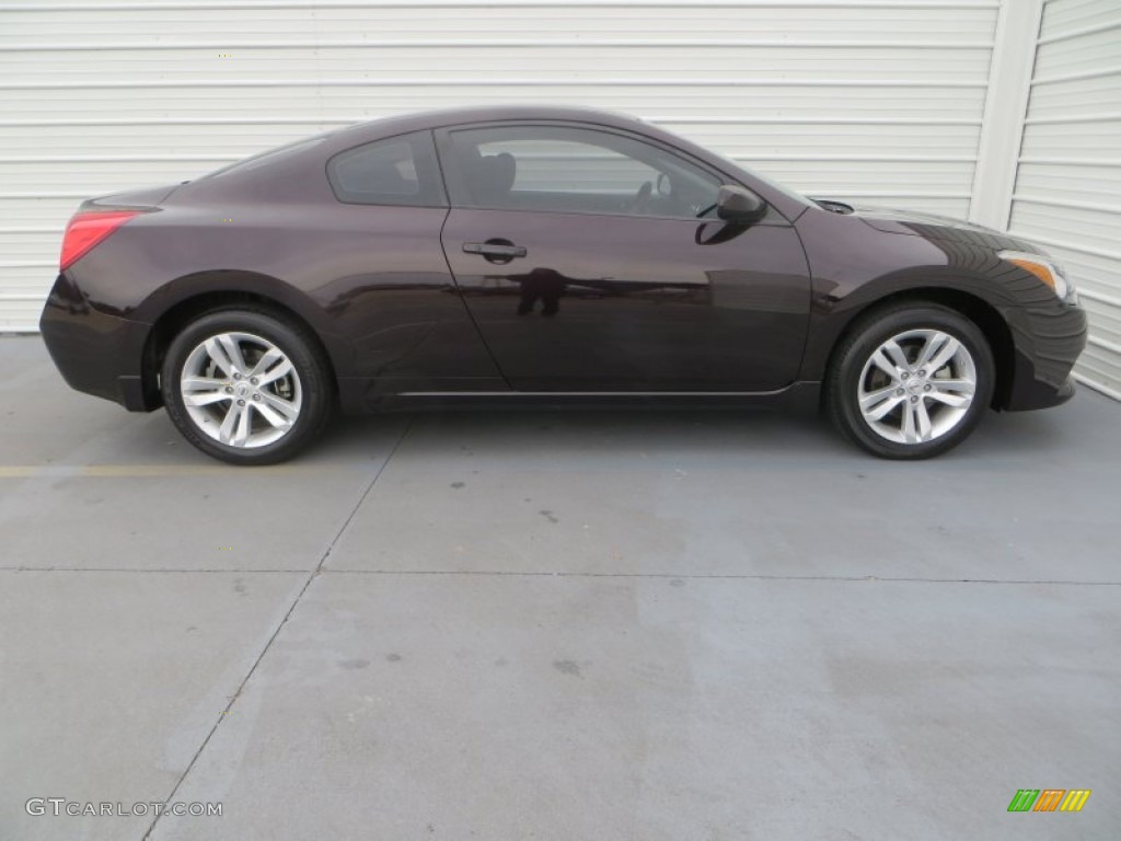 2012 Altima 2.5 S Coupe - Crimson Black / Charcoal photo #3