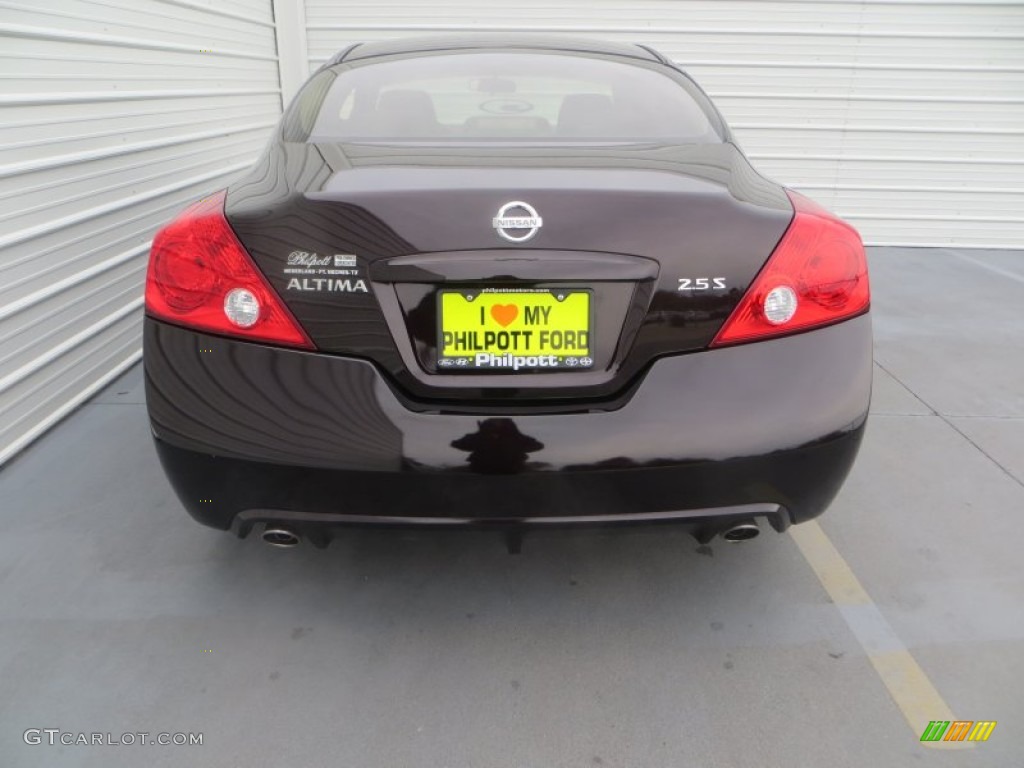 2012 Altima 2.5 S Coupe - Crimson Black / Charcoal photo #5