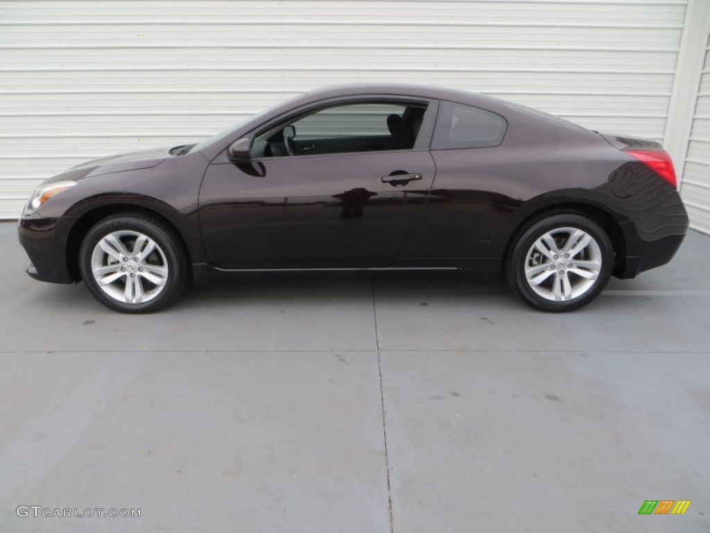 2012 Altima 2.5 S Coupe - Crimson Black / Charcoal photo #6