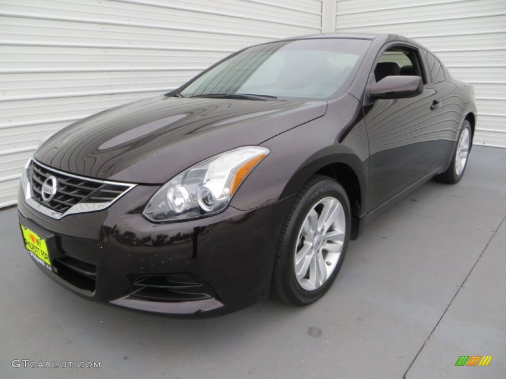 2012 Altima 2.5 S Coupe - Crimson Black / Charcoal photo #7