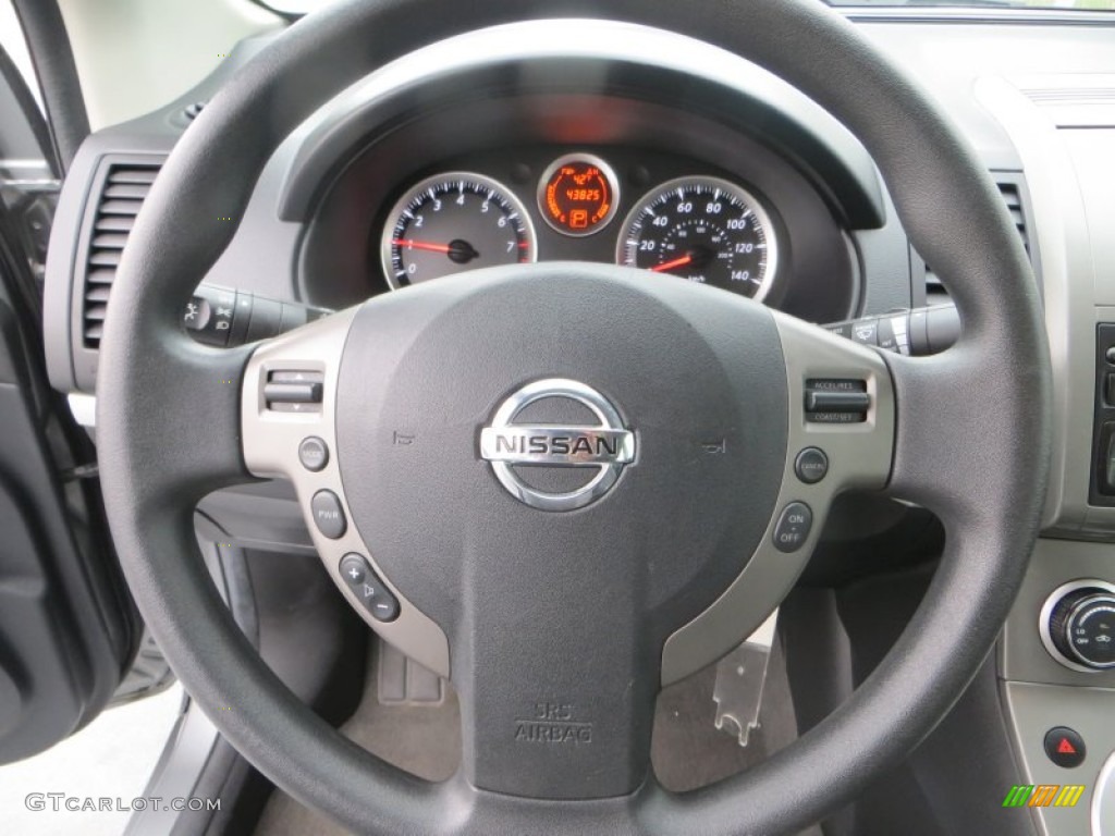 2012 Sentra 2.0 S - Magnetic Gray Metallic / Charcoal photo #38