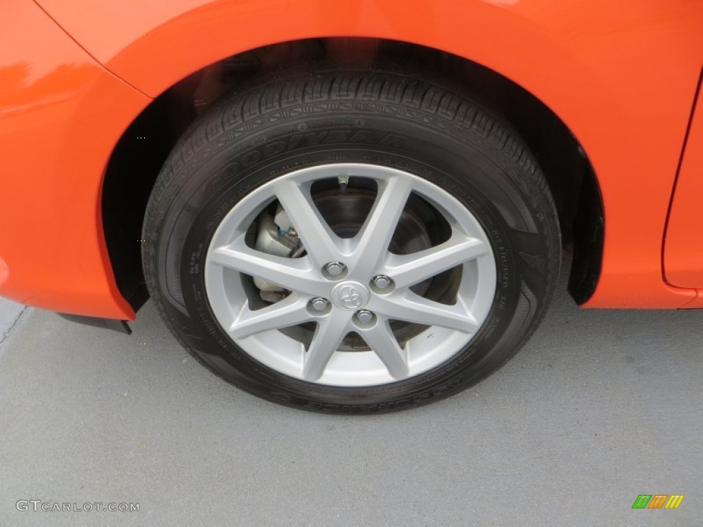 2012 Prius c Hybrid Three - Habanero / Light Blue Gray/Black photo #10