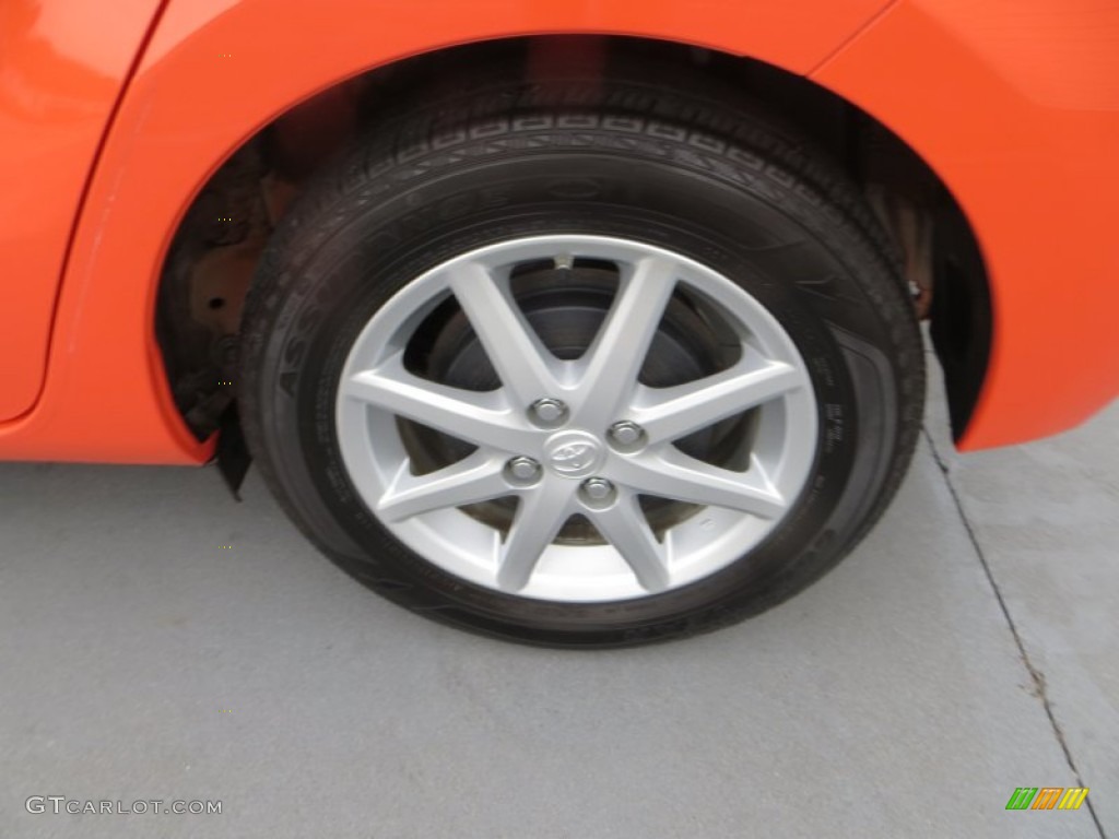 2012 Prius c Hybrid Three - Habanero / Light Blue Gray/Black photo #11