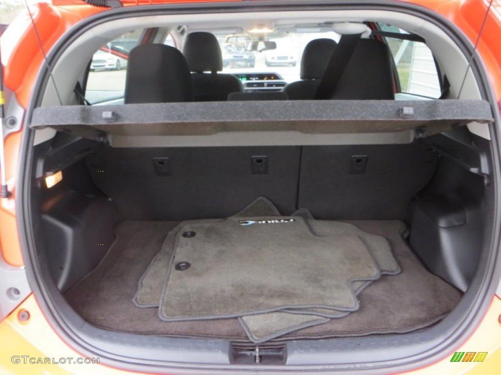 2012 Prius c Hybrid Three - Habanero / Light Blue Gray/Black photo #28