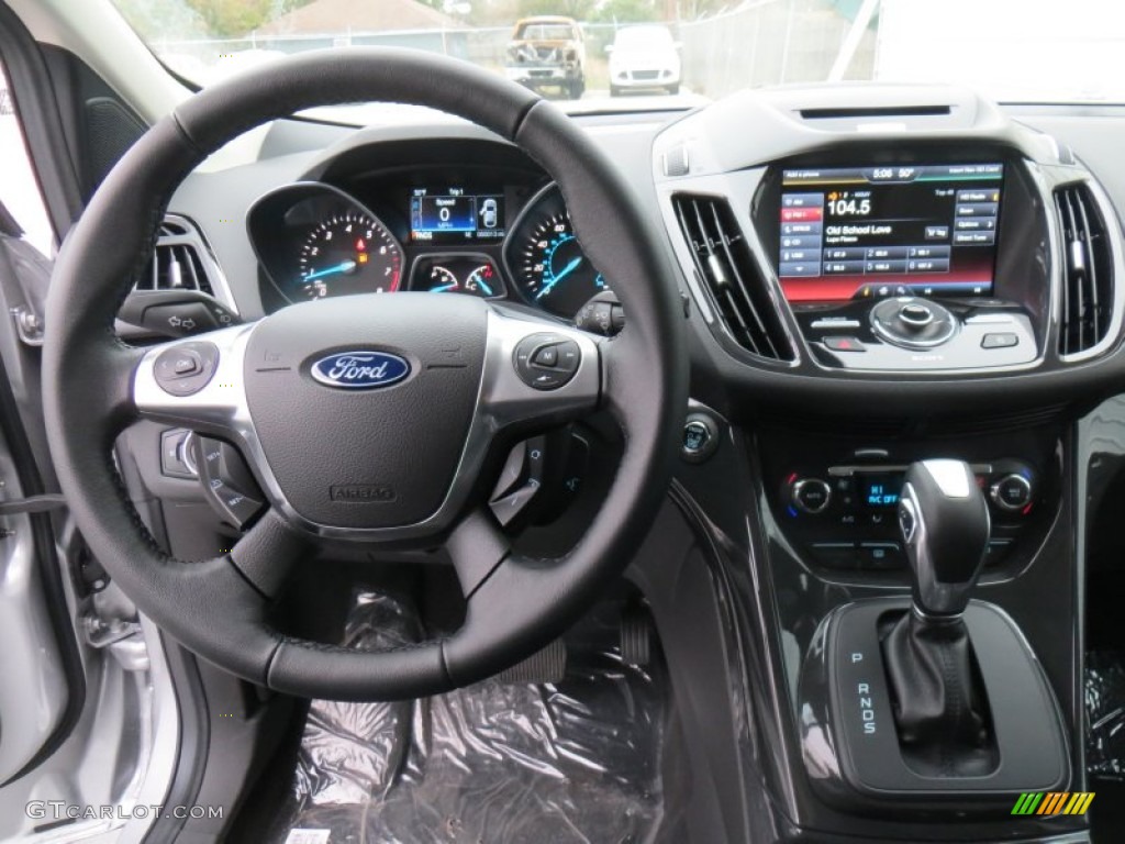 2014 Ford Escape Titanium 1.6L EcoBoost Charcoal Black Dashboard Photo #89334455