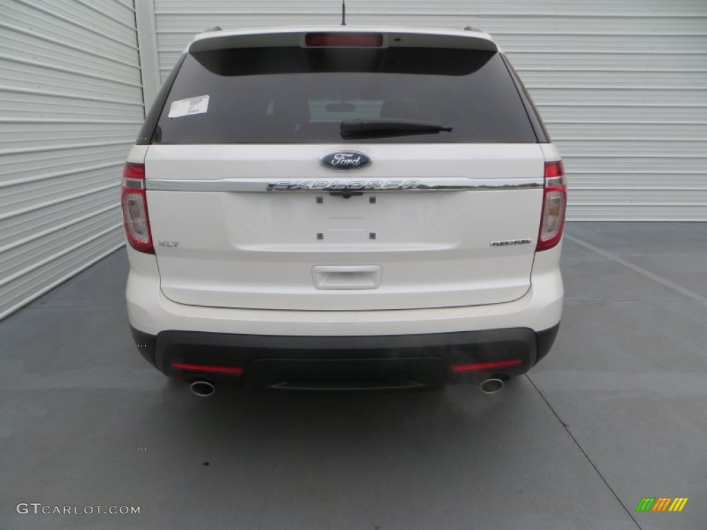 2014 Explorer XLT - White Platinum / Charcoal Black photo #5