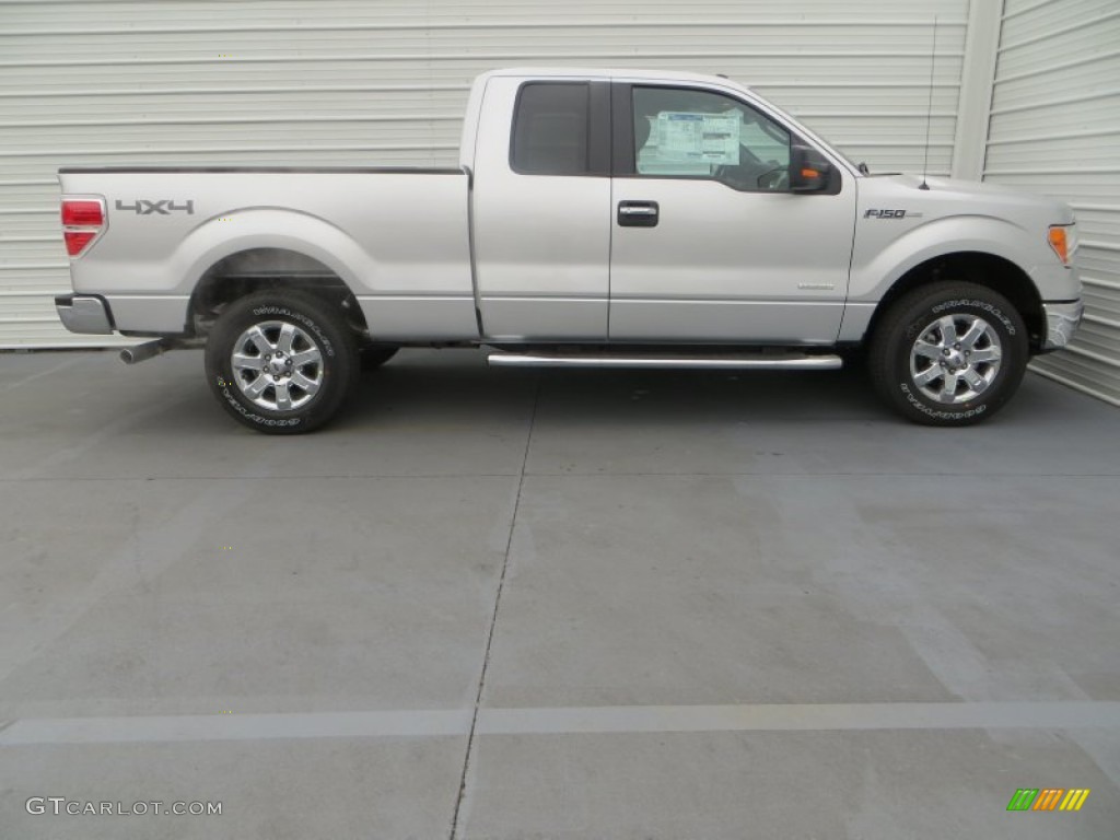 2014 F150 XLT SuperCab 4x4 - Ingot Silver / Steel Grey photo #3