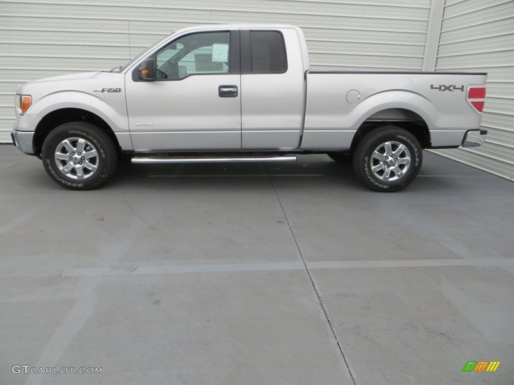 2014 F150 XLT SuperCab 4x4 - Ingot Silver / Steel Grey photo #6