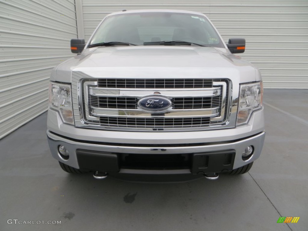 2014 F150 XLT SuperCab 4x4 - Ingot Silver / Steel Grey photo #8