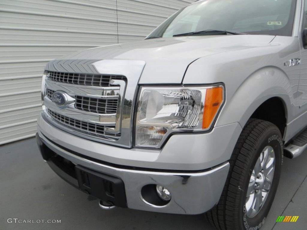 2014 F150 XLT SuperCab 4x4 - Ingot Silver / Steel Grey photo #11