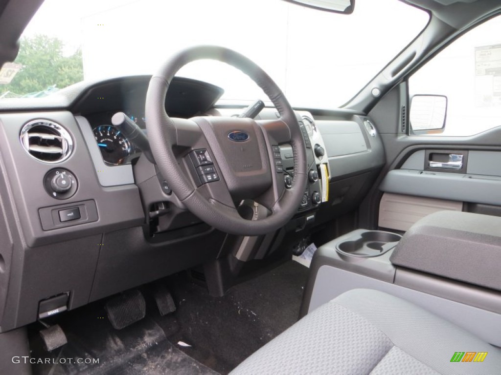 2014 F150 XLT SuperCab 4x4 - Ingot Silver / Steel Grey photo #26