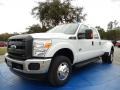 2014 Oxford White Ford F350 Super Duty XL Crew Cab 4x4 Dually  photo #1