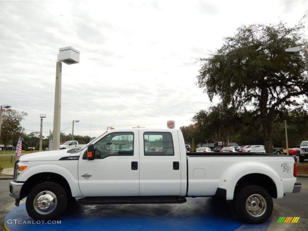 2014 F350 Super Duty XL Crew Cab 4x4 Dually - Oxford White / Steel photo #2