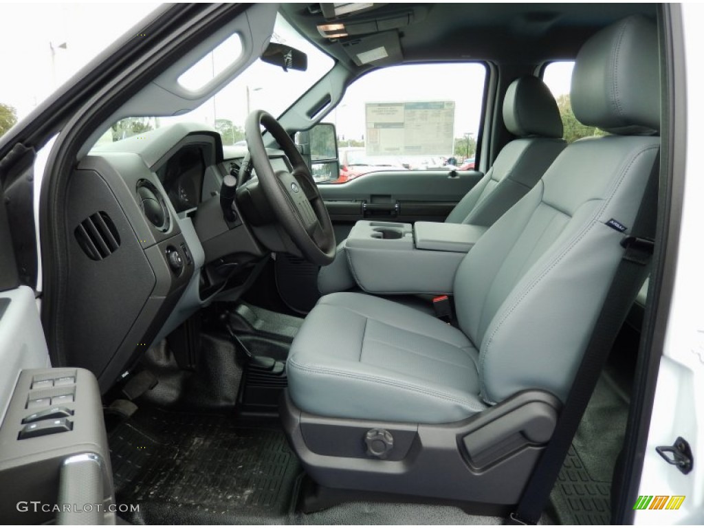 2014 F350 Super Duty XL Crew Cab 4x4 Dually - Oxford White / Steel photo #6