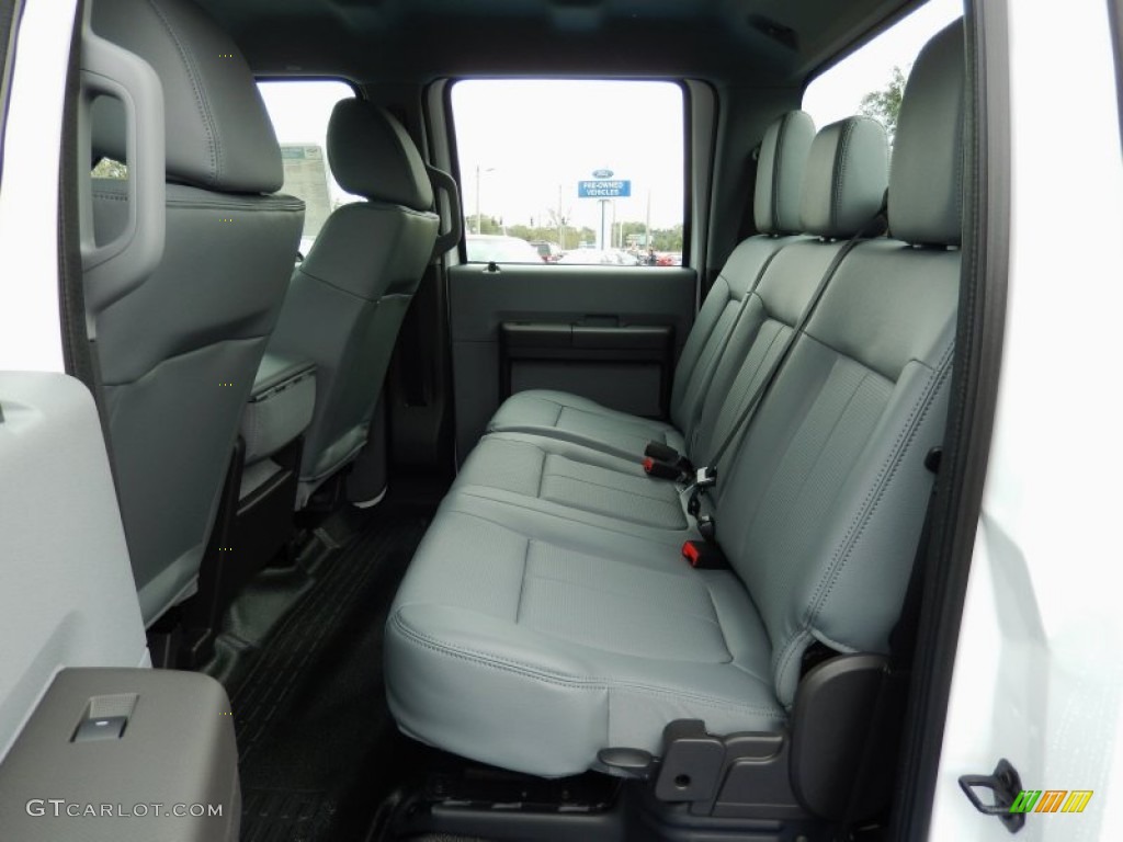 2014 F350 Super Duty XL Crew Cab 4x4 Dually - Oxford White / Steel photo #7