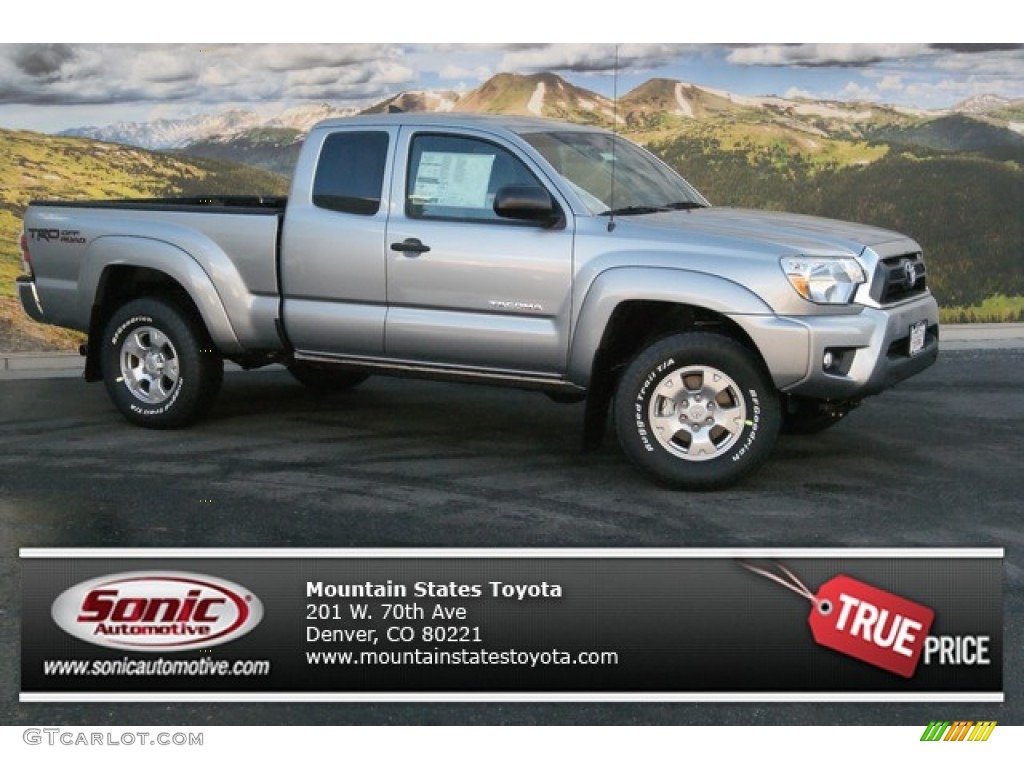 2014 Tacoma V6 TRD Access Cab 4x4 - Silver Sky Metallic / Graphite photo #1