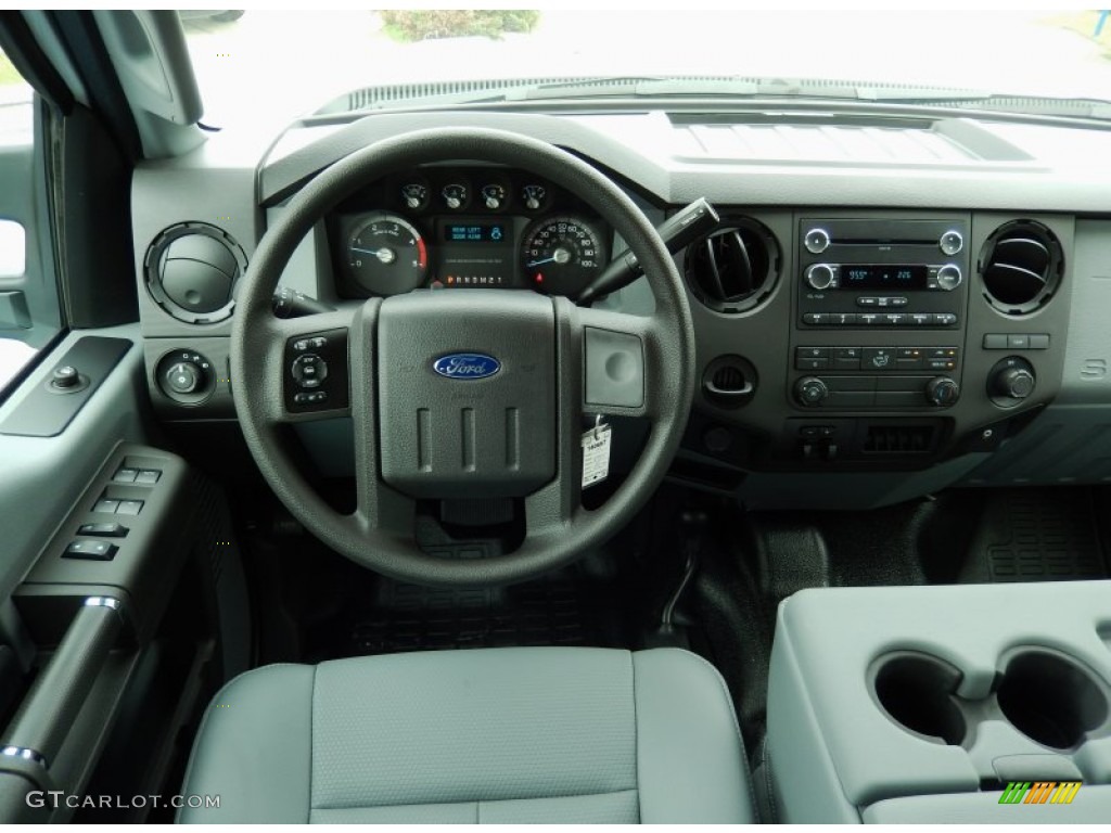 2014 F350 Super Duty XL Crew Cab 4x4 Dually - Oxford White / Steel photo #8