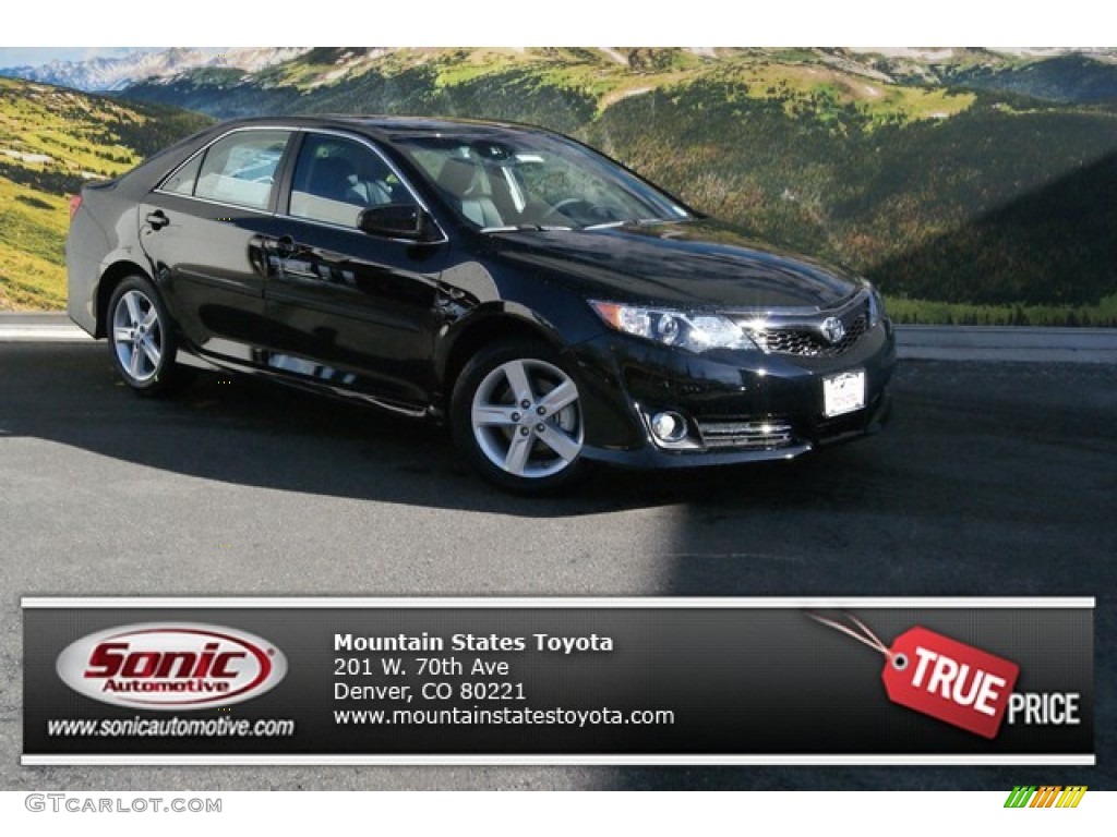 2014 Camry SE - Attitude Black Metallic / Black/Ash photo #1
