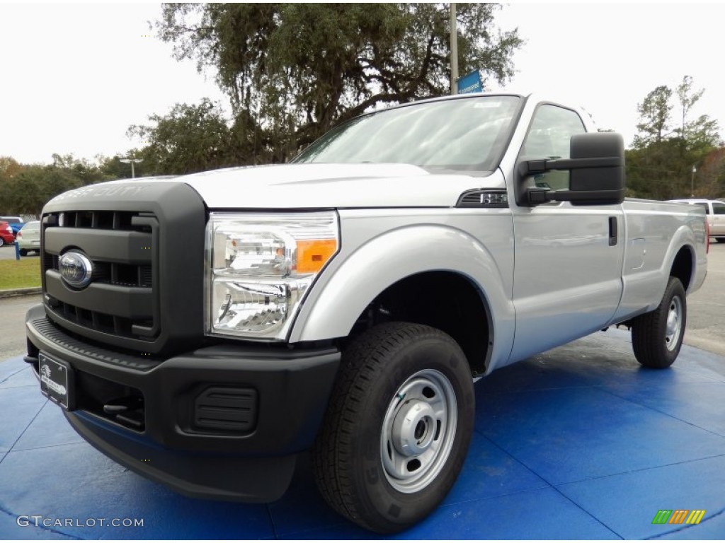 2013 F250 Super Duty XL Regular Cab 4x4 - Ingot Silver Metallic / Steel photo #1