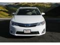 2014 Super White Toyota Camry Hybrid XLE  photo #2