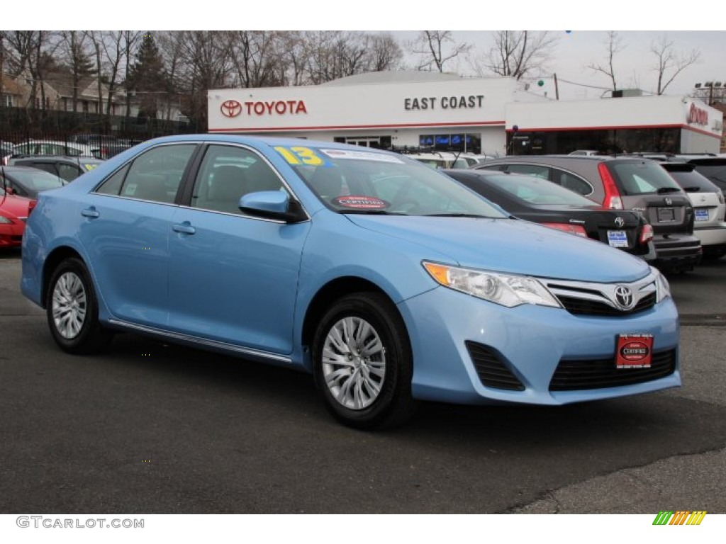 2013 Camry LE - Clearwater Blue Metallic / Ash photo #1