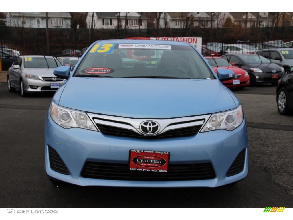 2013 Camry LE - Clearwater Blue Metallic / Ash photo #2
