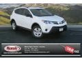 2014 Super White Toyota RAV4 LE AWD  photo #1