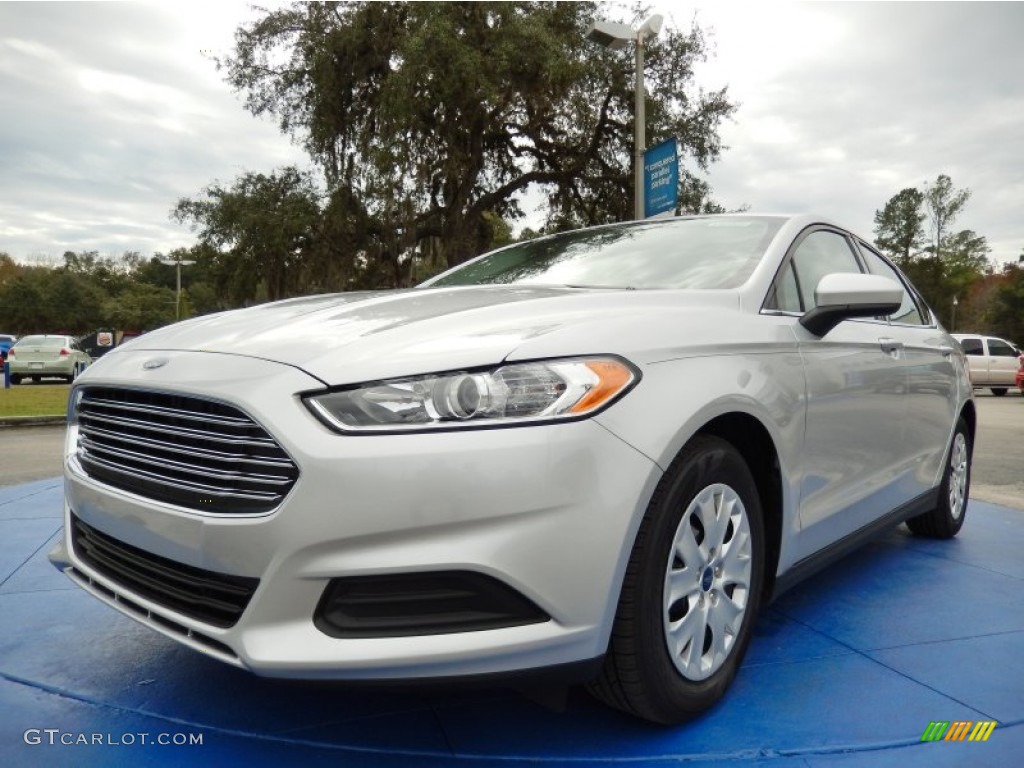 2014 Fusion S - Ingot Silver / Earth Gray photo #1