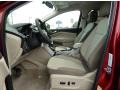 Medium Light Stone Front Seat Photo for 2014 Ford Escape #89343223