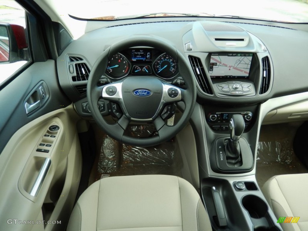 2014 Ford Escape SE 2.0L EcoBoost Medium Light Stone Dashboard Photo #89343265