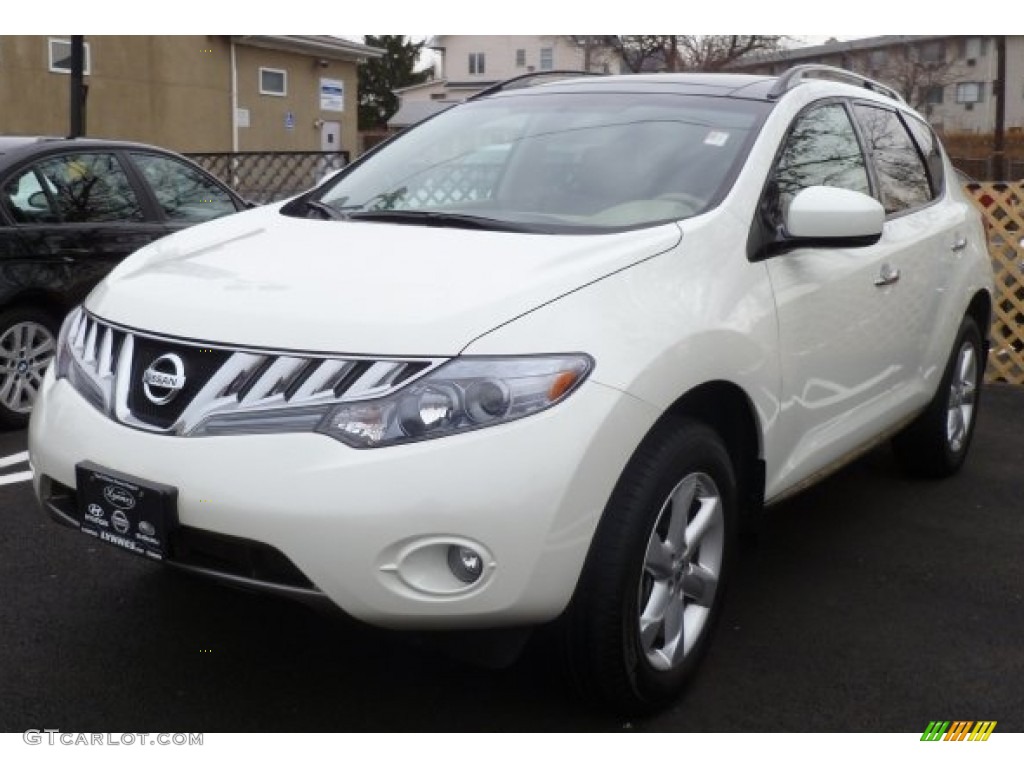 2010 Murano SL AWD - Glacier White Pearl / Beige photo #2