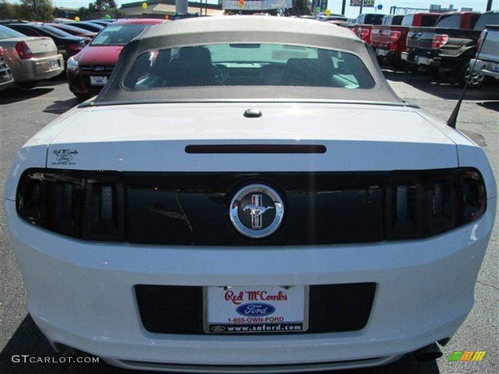 2013 Mustang V6 Premium Convertible - Performance White / Charcoal Black photo #5