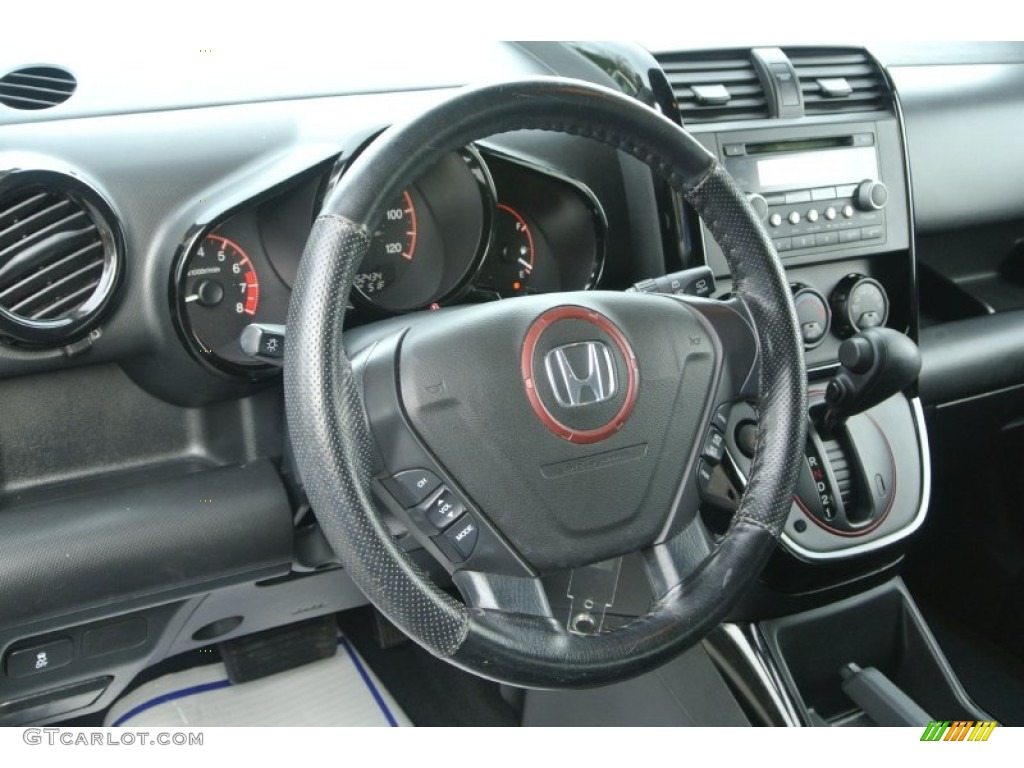 2009 Honda Element SC Titanium/Black Steering Wheel Photo #89345194