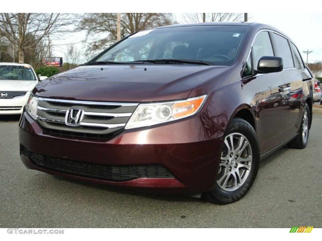 Dark Cherry Pearl II 2012 Honda Odyssey EX Exterior Photo #89345211