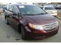 2012 Dark Cherry Pearl II Honda Odyssey EX  photo #2