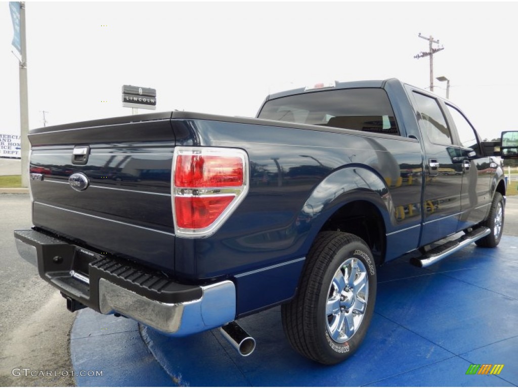 2014 F150 XLT SuperCrew - Blue Jeans / Pale Adobe photo #3