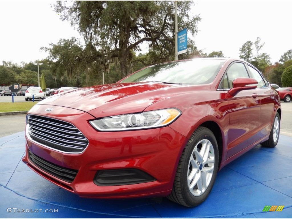 2014 Fusion SE - Ruby Red / Dune photo #1