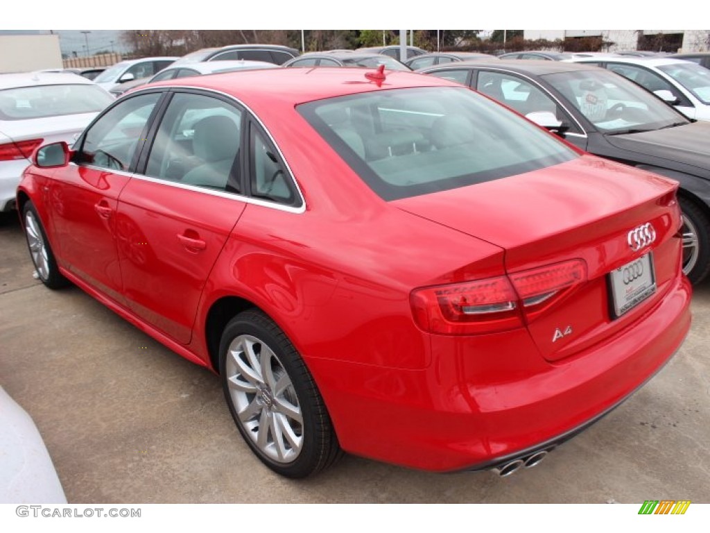 2014 A4 2.0T Sedan - Brilliant Red / Titanium Grey photo #3