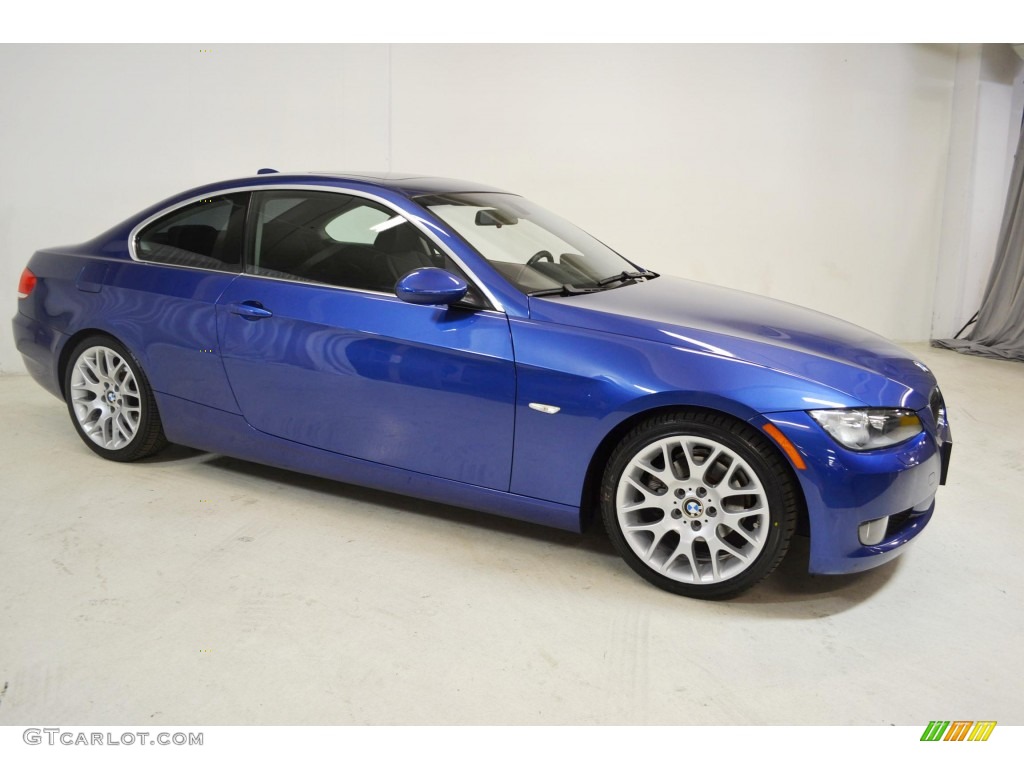 2007 3 Series 328i Coupe - Montego Blue Metallic / Black photo #2