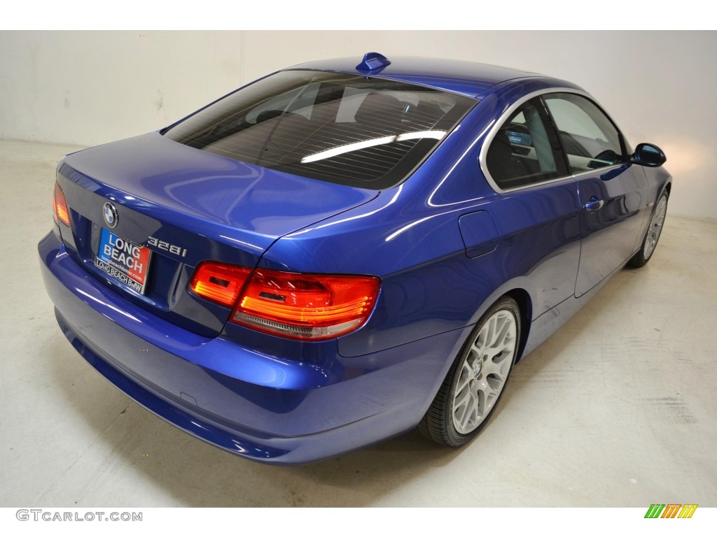 2007 3 Series 328i Coupe - Montego Blue Metallic / Black photo #5