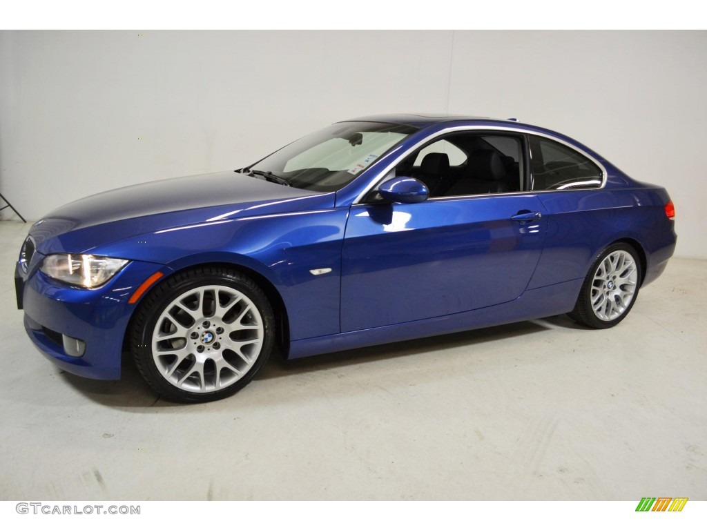 2007 3 Series 328i Coupe - Montego Blue Metallic / Black photo #9