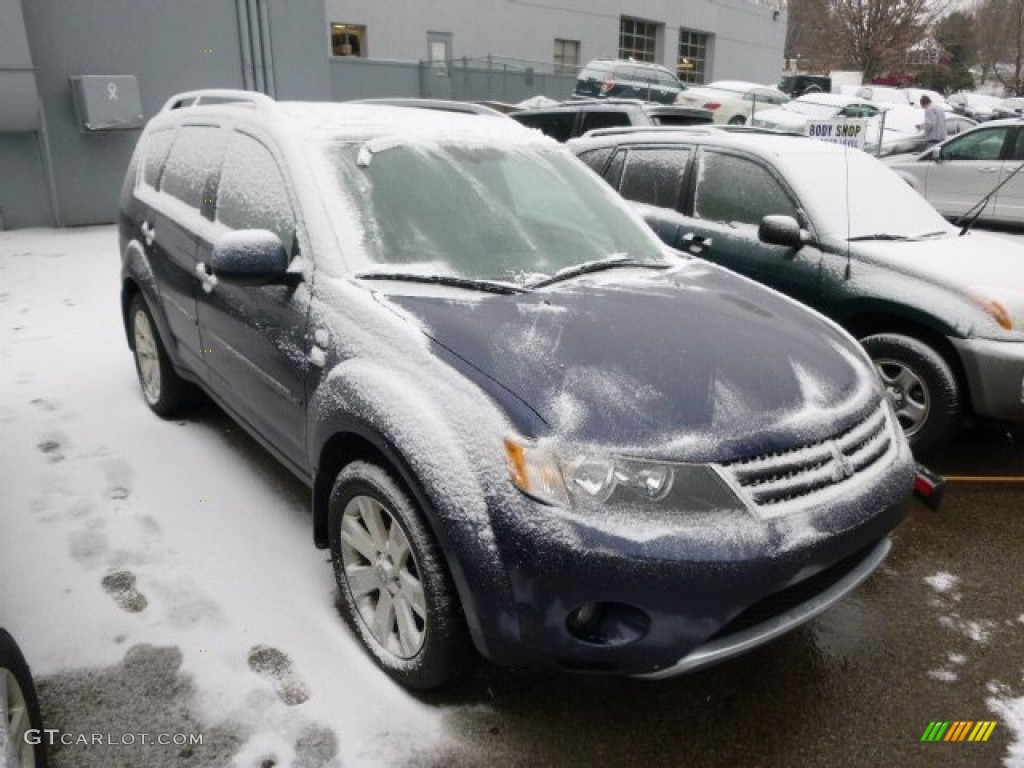 2008 Outlander XLS 4WD - Deep Blue Metallic / Black photo #1