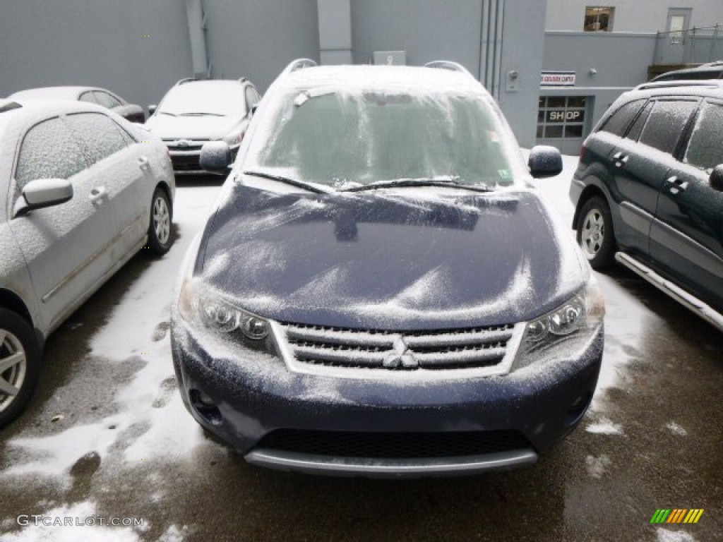 2008 Outlander XLS 4WD - Deep Blue Metallic / Black photo #2