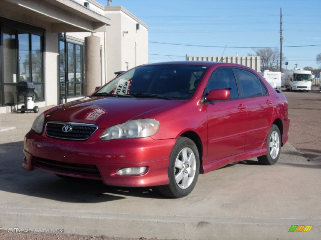 Impulse Red Pearl 2006 Toyota Corolla S Exterior Photo #89351896