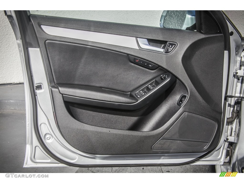 2012 Audi A4 2.0T quattro Avant Black Door Panel Photo #89351950