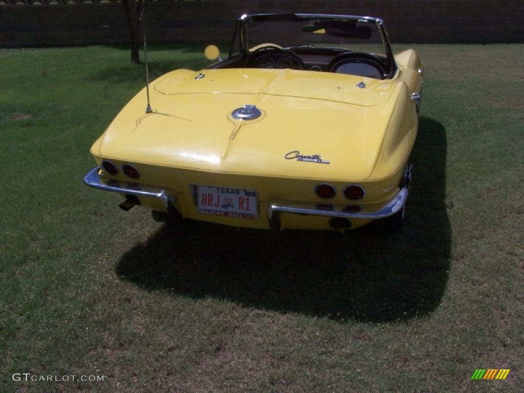 1964 Corvette Sting Ray Convertible - Yellow / Saddle photo #8