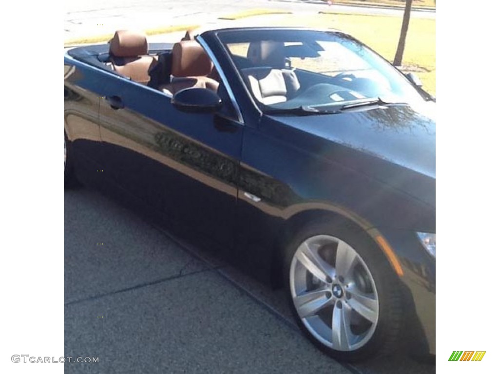 2009 3 Series 335i Convertible - Black Sapphire Metallic / Saddle Brown Dakota Leather photo #2