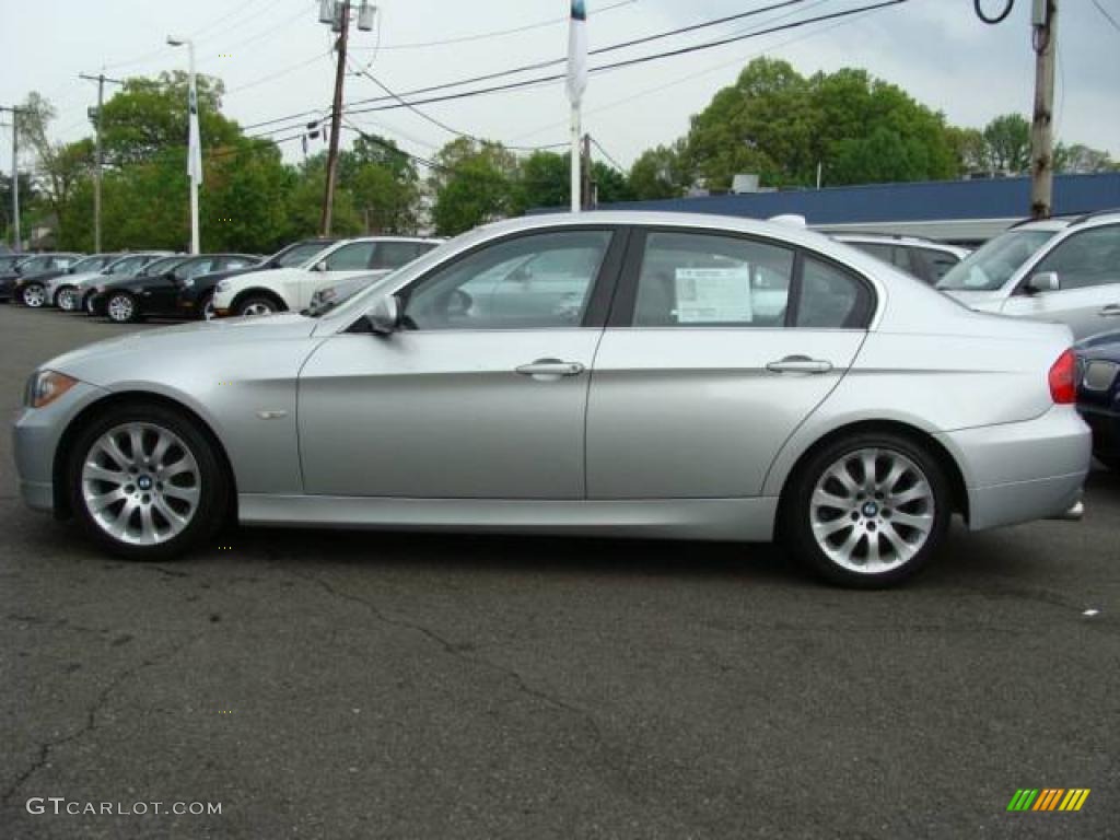 2006 3 Series 330i Sedan - Titanium Silver Metallic / Grey photo #5